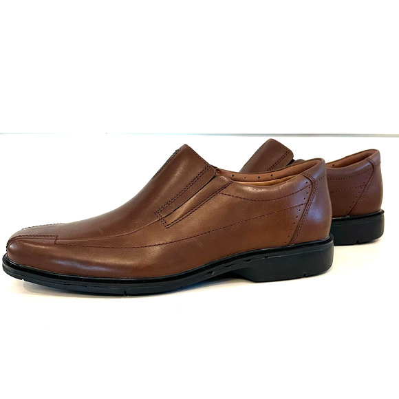 Unstructured by Clarks UN. Sheridan Marron Men’s Brown Shoes Loafers Size 12 M - Picture 3 of 12